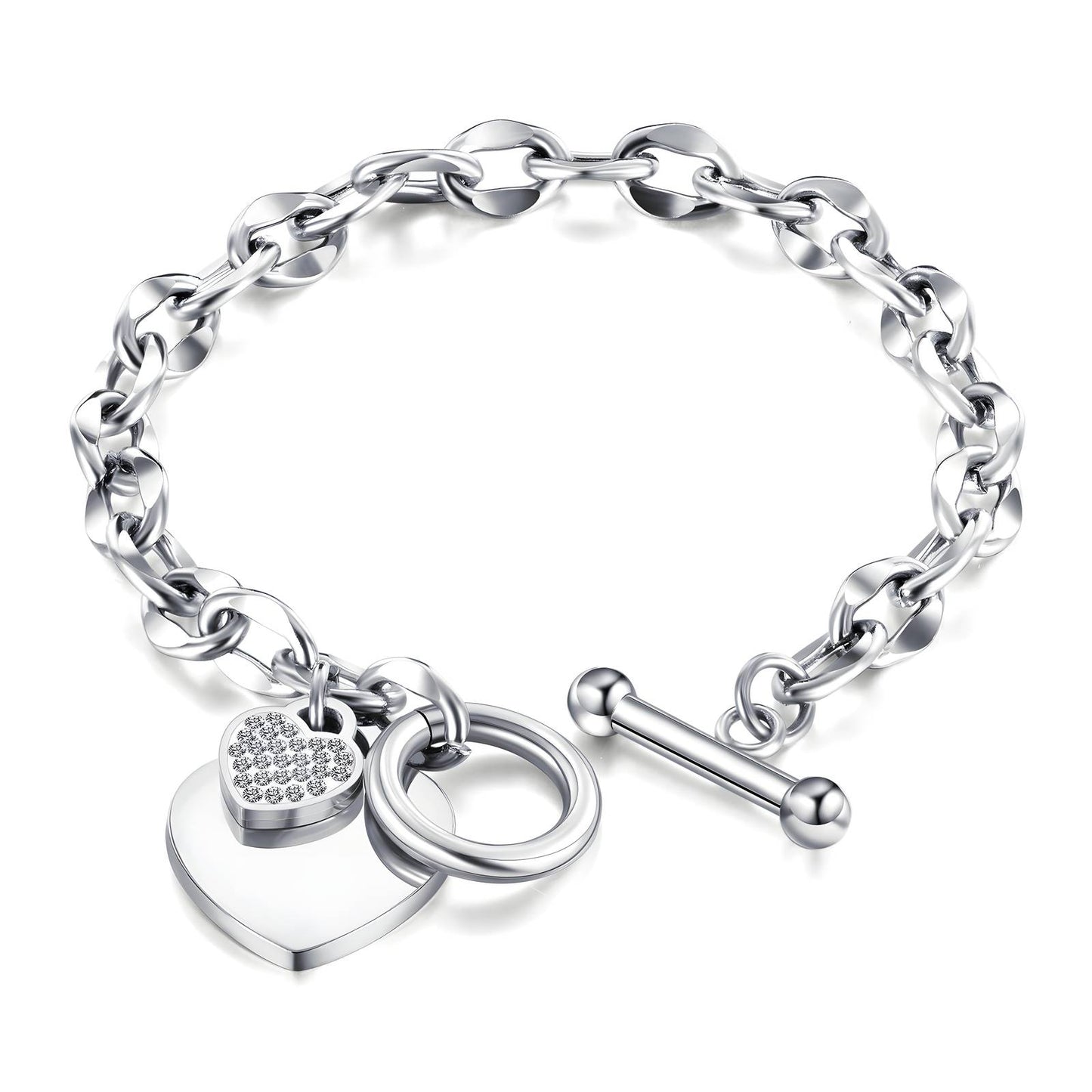 Stainless steel Heart bracelet, Intensity