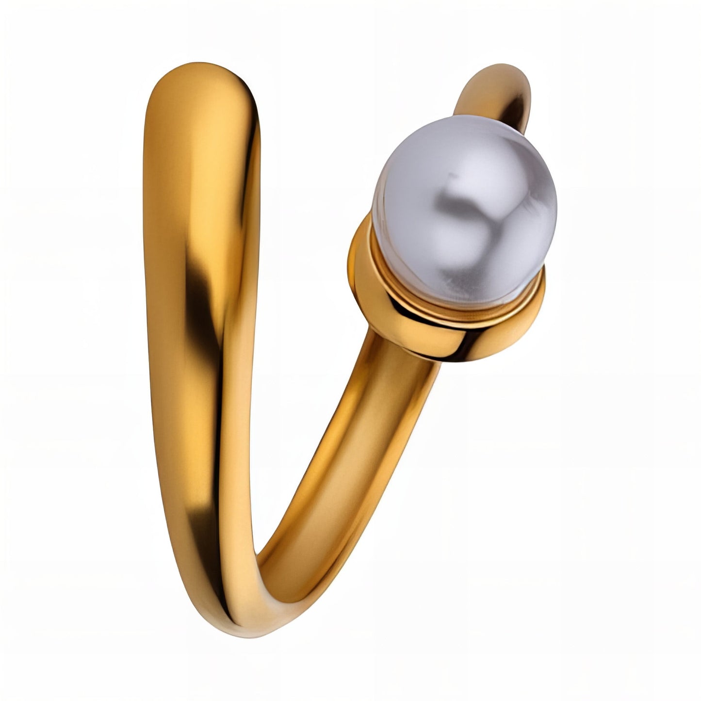 18K gold plated Stainless steel finger ring, Intensity
